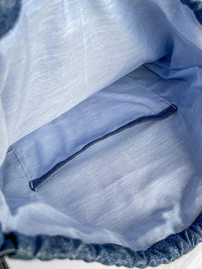 Bolso Mochile Costa Denim – Edición Artesanal Julin Serra