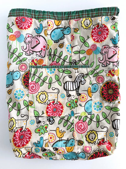 Bolso Mochila Verde Escocés – Edición Artesanal Julin Serra