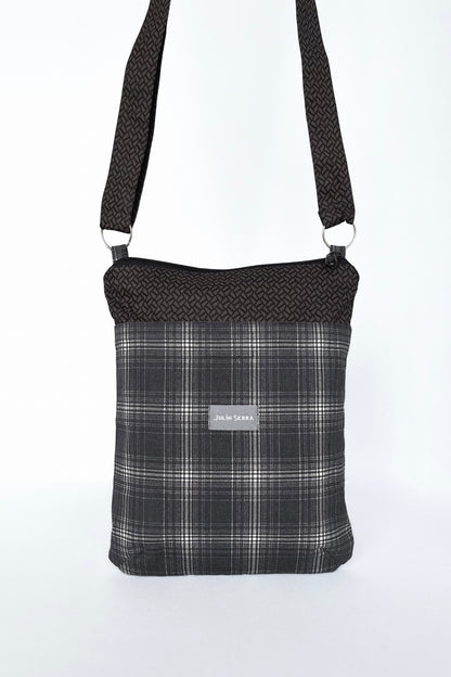 Carterita Escocés Negro Mosaico Gris – Edición Artesanal Julin Serra