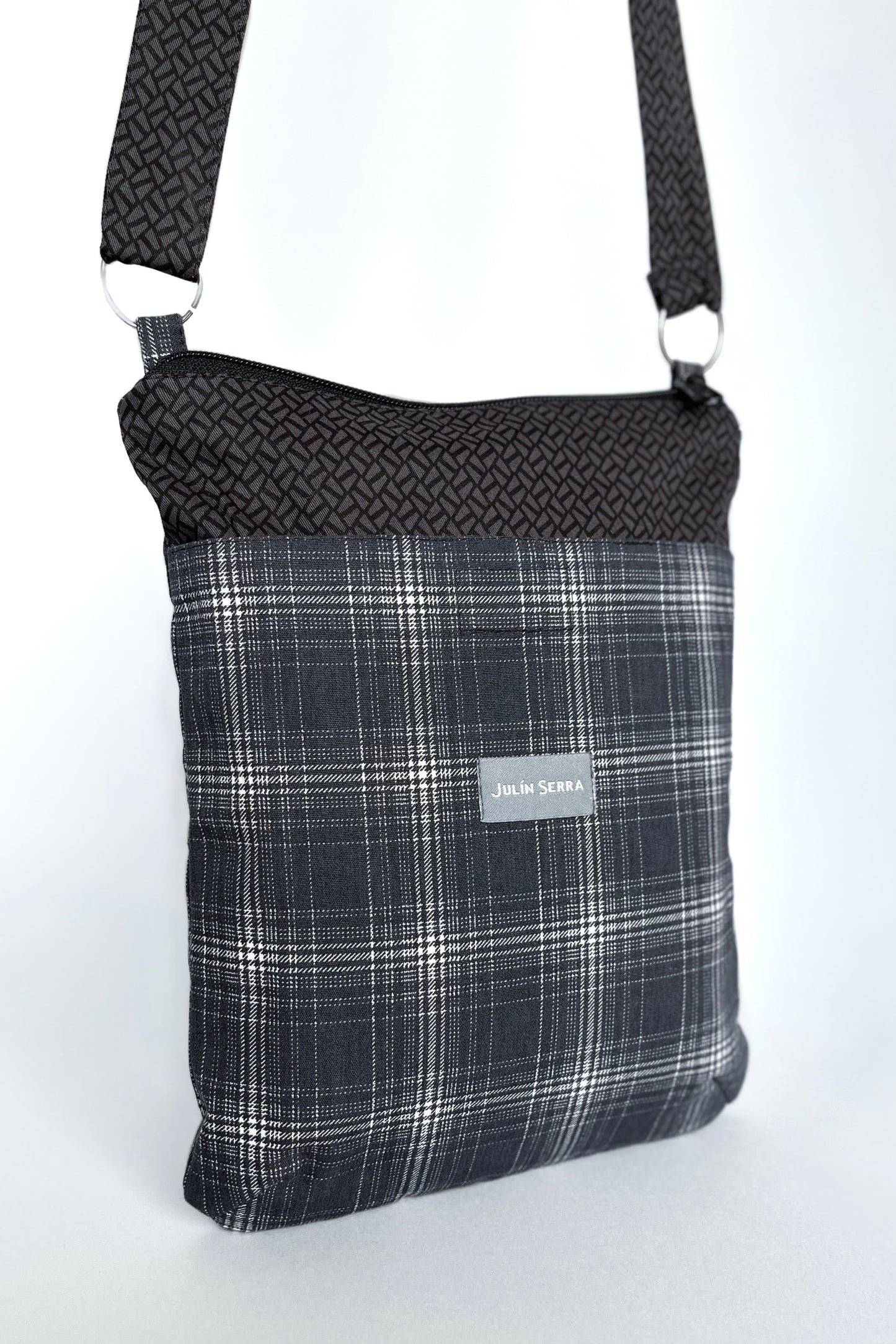 Carterita Escocés Negro Mosaico Gris – Edición Artesanal Julin Serra