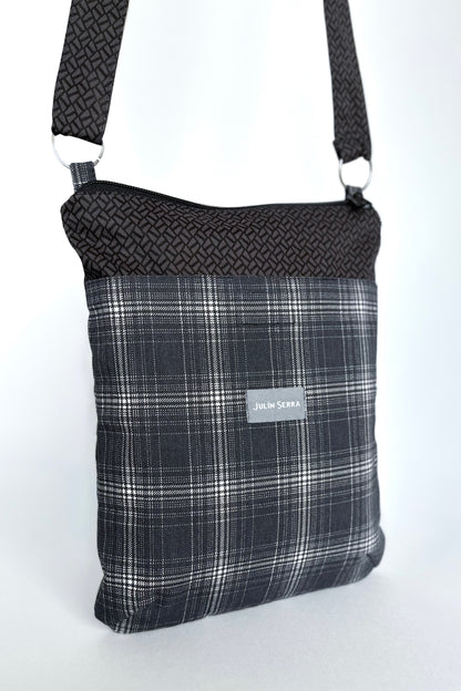 Carterita Escocés Negro Mosaico Gris – Edición Artesanal Julin Serra