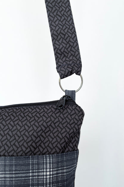 Carterita Escocés Negro Mosaico Gris – Edición Artesanal Julin Serra