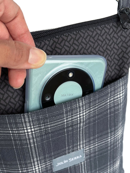 Carterita Escocés Negro Mosaico Gris – Edición Artesanal Julin Serra