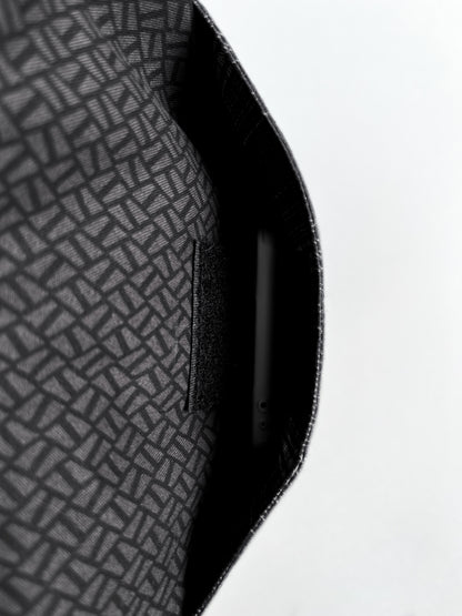 Carterita Escocés Negro Mosaico Gris – Edición Artesanal Julin Serra