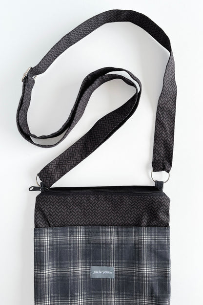 Carterita Escocés Negro Mosaico Gris – Edición Artesanal Julin Serra