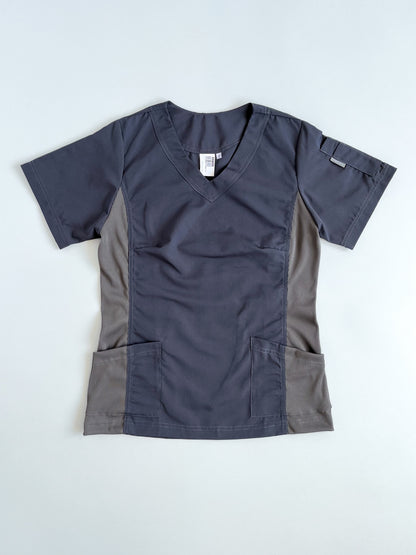 Conjunto Clínico ANTIFLUIDOS Urban Blusón + Pantalón gris grafito
