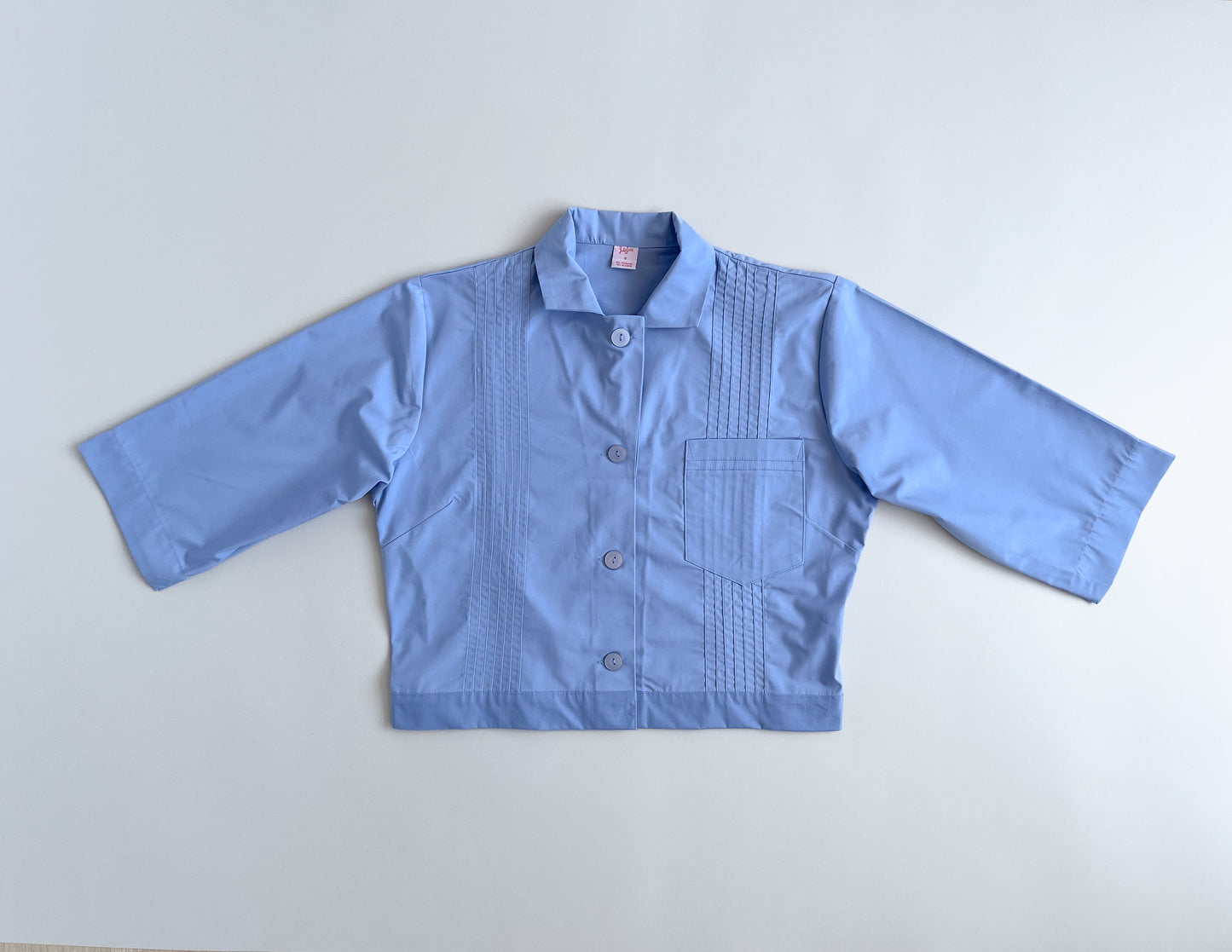 Blusa manga 3/4 celeste
