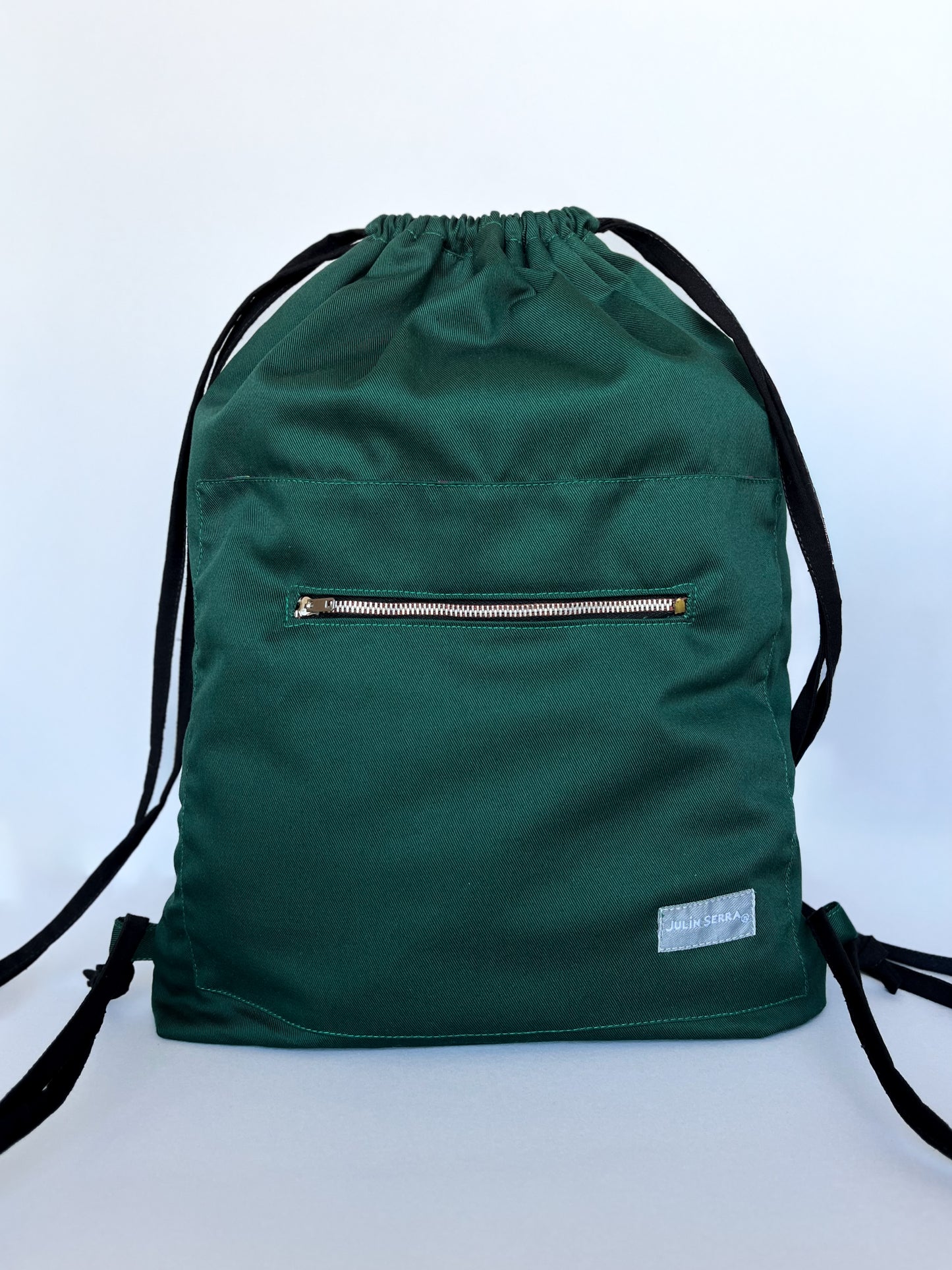 Bolso Mochila Verde Bosque – Edición Artesanal Julin Serra
