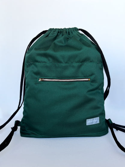 Bolso Mochila Verde Bosque – Edición Artesanal Julin Serra