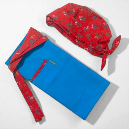 Mandil/Paño Cintura SENA calipso con adornos de flores