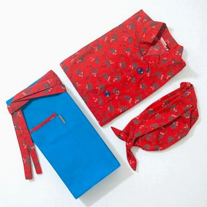 Mandil/Paño Cintura SENA calipso con adornos de flores