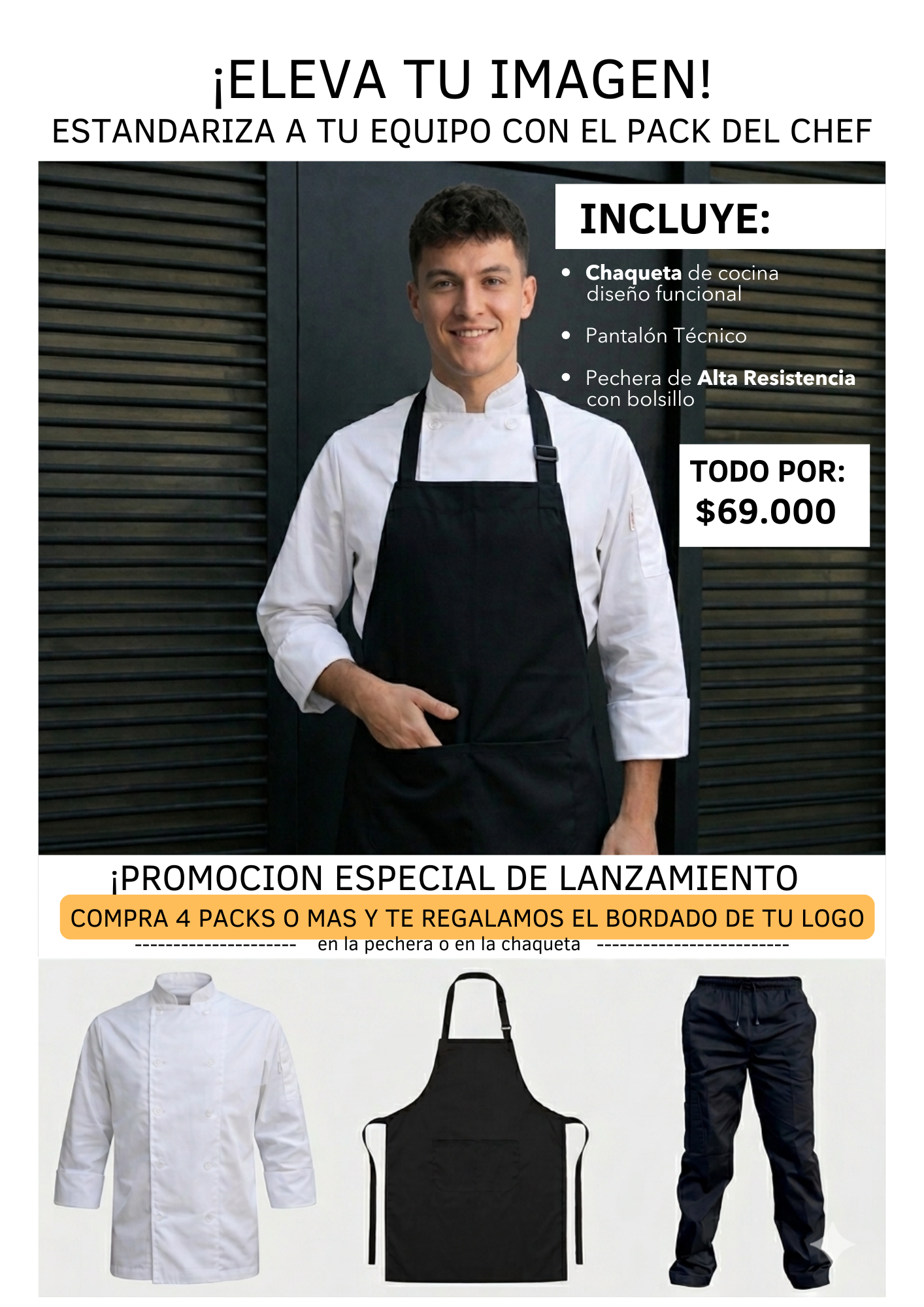 Pack del Chef Julín Serra - Profesionalismo y resistencia