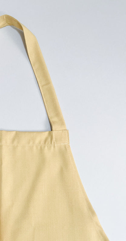 Pechera Carpintero unisex beige con escosés