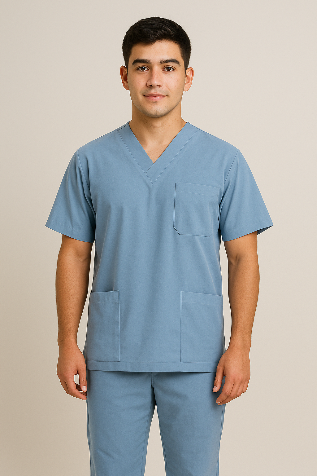 Conjunto Alemán Scrub y Pantalón celeste