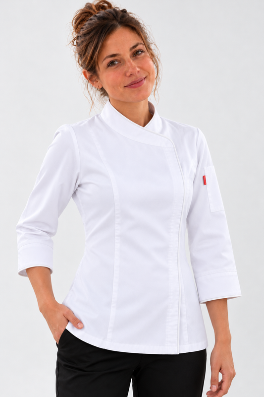 Chaqueta Milcao mujer con cierre blanca