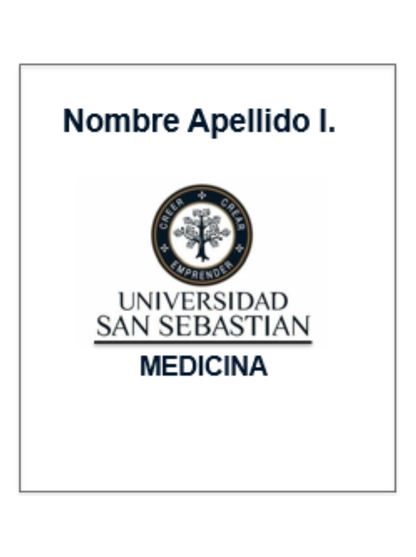 Delantal Bordado Medicina Universidad San Sebastián (USS) Hombre o Mujer
