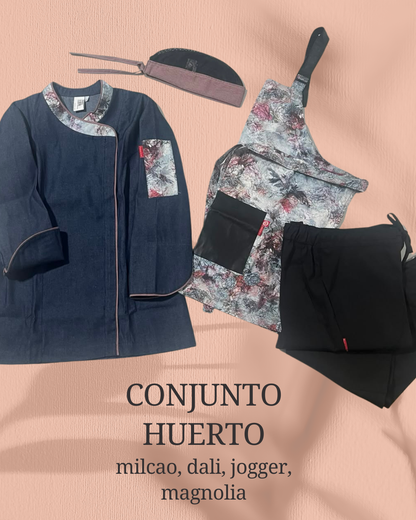 Chaqueta Milcao mujer con cierre en denim delgado detalles estampados