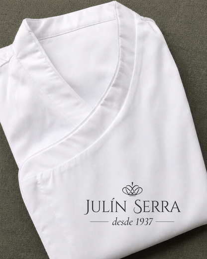 Chaqueta Milcao hombre con cierre blanca