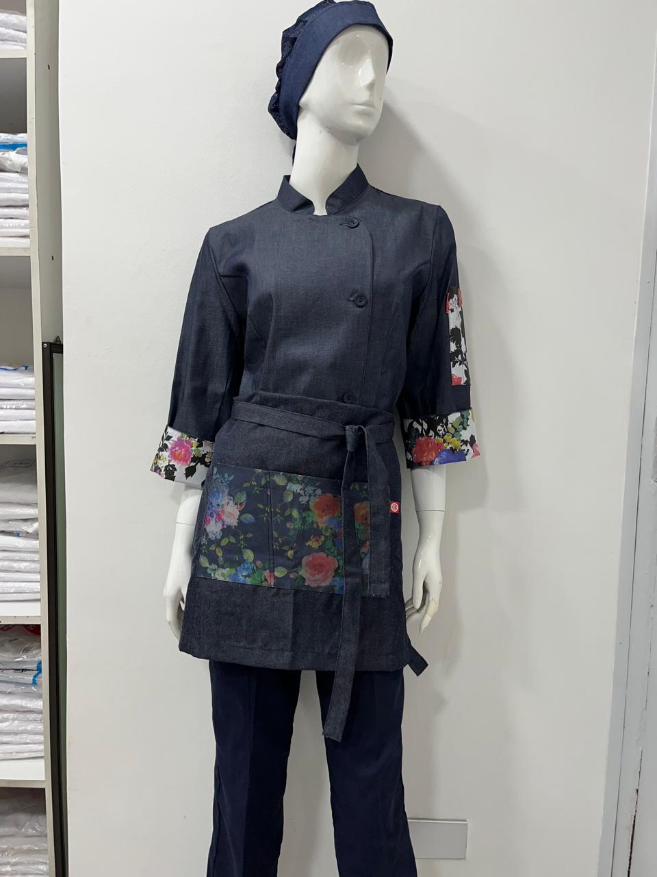 Chaqueta Laura denim con flores