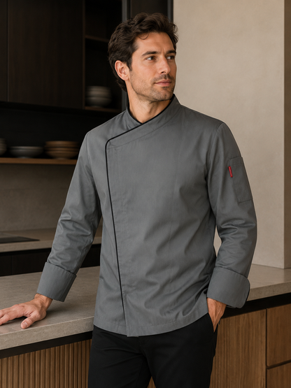 NUEVA Chaqueta Milcao hombre con cierre gris