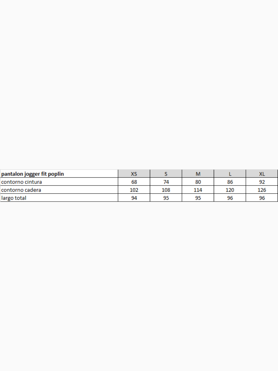 Pantalón Jogger en poplin negro