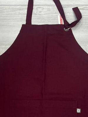 Pechera Atenea mujer en tela linette burdeo