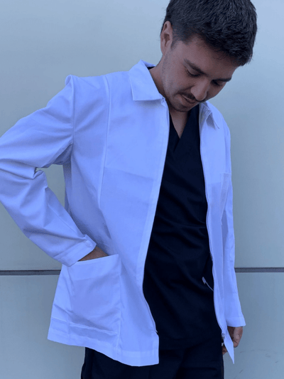 Chaqueta Laboratorio gabardina ML blanco