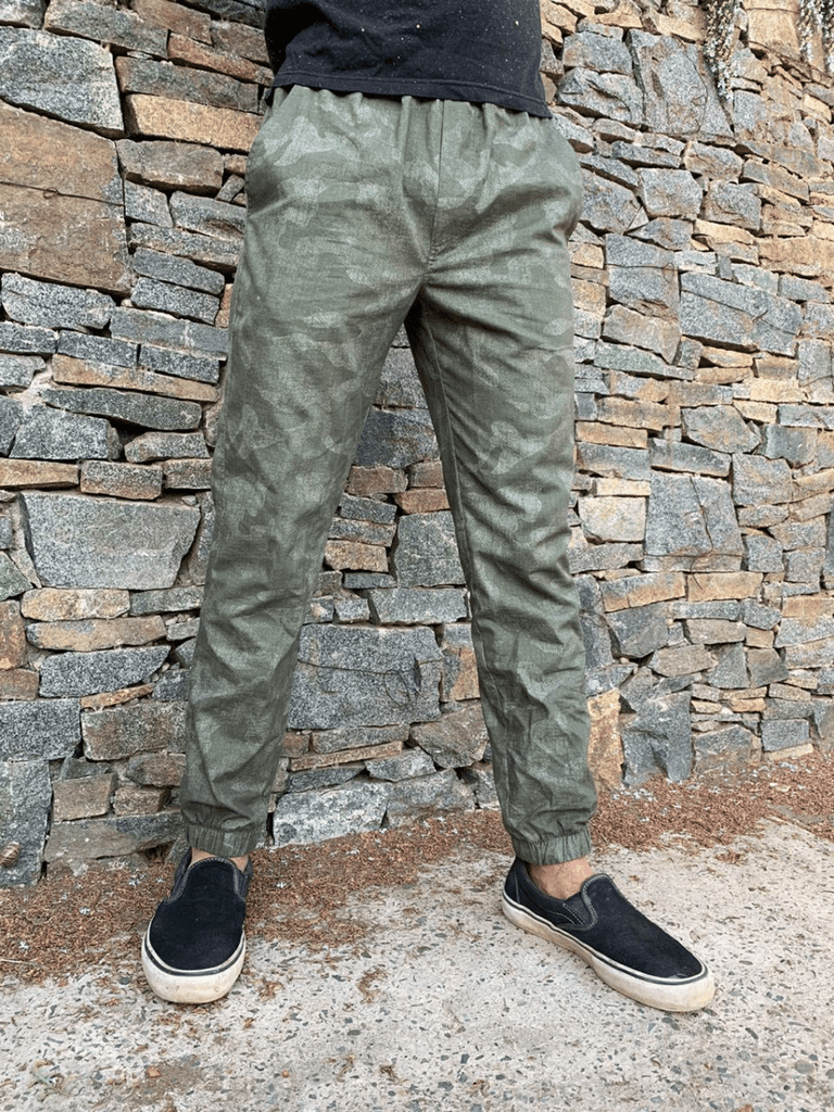 Pantalón Jogger algodón delgado safari
