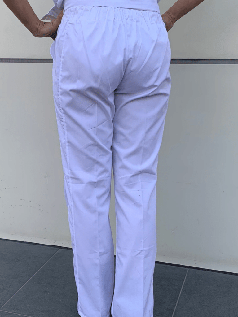 Pantalón CLINIC mujer poplin blanco