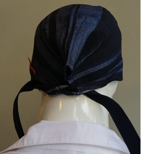 Gorro Bandana  brasserie ECO denim listado