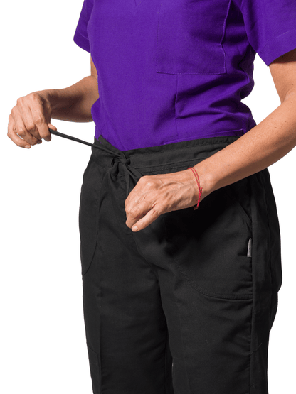 Pantalón Fit Jogger Mujer a la  cintura en poplin de alto trafico
