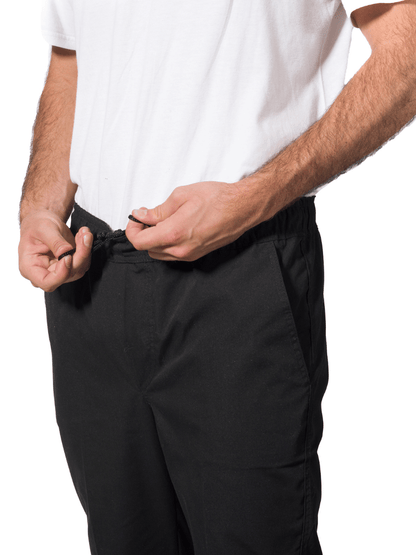 Pantalón Jogger en poplin negro