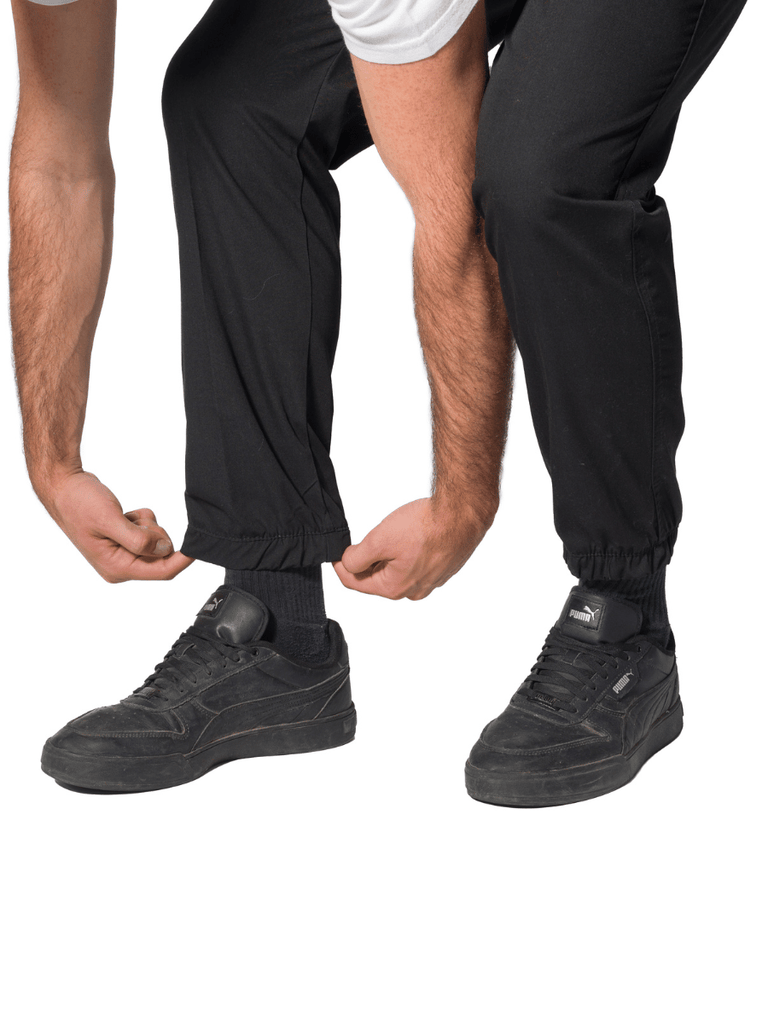 Pantalón Jogger en poplin negro