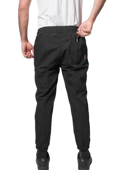 Pantalón Jogger en poplin negro